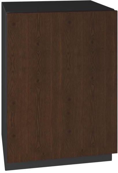 U-Line® Seamless Collection  24" 4.9 Cu. Ft. Panel Ready Dual-Zone Beverage Center with Solid Door-1