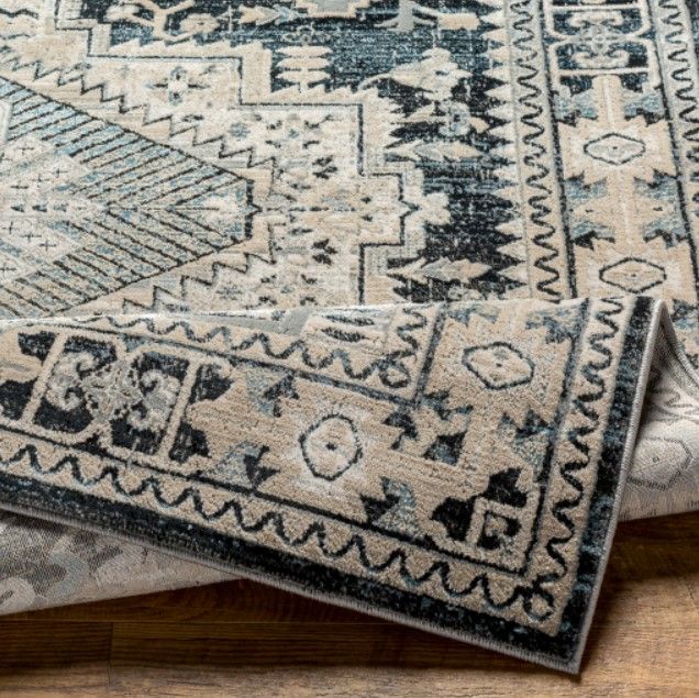 Surya Impulse Black/Taupe 4'x6' Area Rug-3