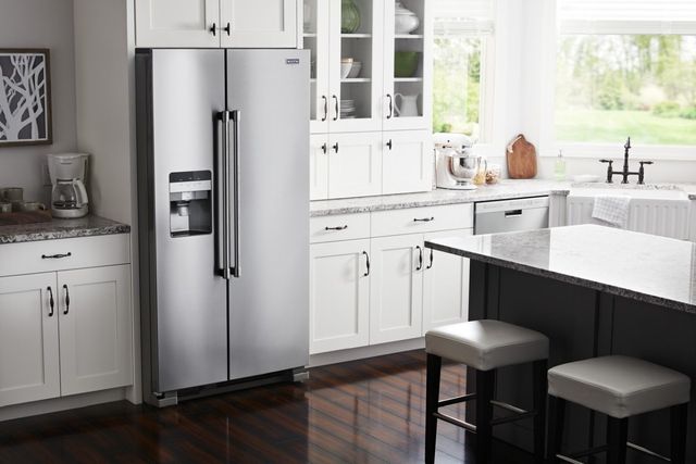 Maytag® 36 in. 24.5 Cu. Ft. Fingerprint-Resistant Stainless-Steel Side-By-Side Refrigerator-9