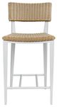 Uttermost® Calbas Honey/White Aluminum/Wicker Outdoor Counter Stool-0