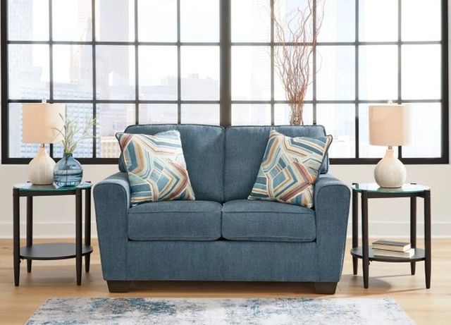 Signature Design by Ashley® Cashton Blue Loveseat-4