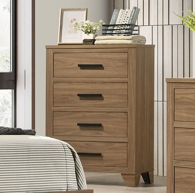 Furniture of America® Panelli Walnut Chest-2