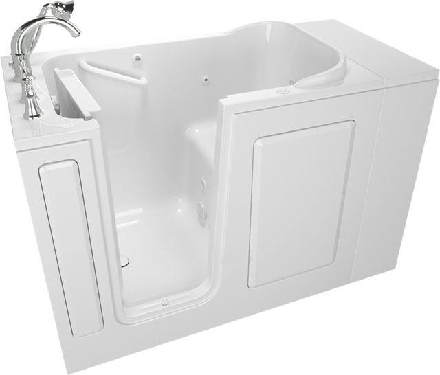 American Standard Value Series White Alcove Walk-In Whirlpool Bathtub-2