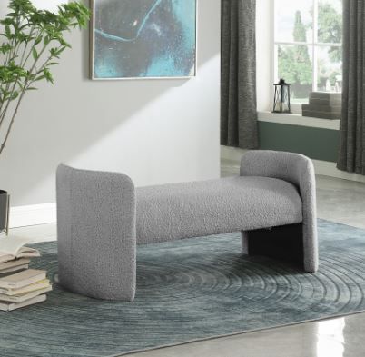 Meridian Furniture Peyton Grey Bench-2