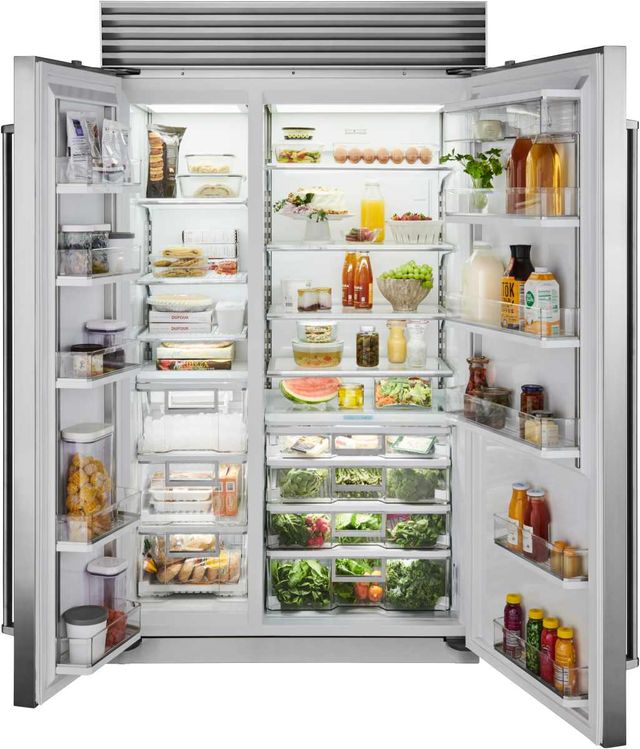 Sub-Zero® Classic Series 48" 29.1 Cu. Ft. Stainless Steel Built-In Side-by-Side Refrigerator/Freezer-2