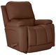 La-Z-Boy® Greyson Caramel Leather Manual Rocking Recliner-0