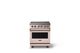 Viking® 5 Series 30" Blush Pro Style Induction Range with Brushed Brass Trim-0