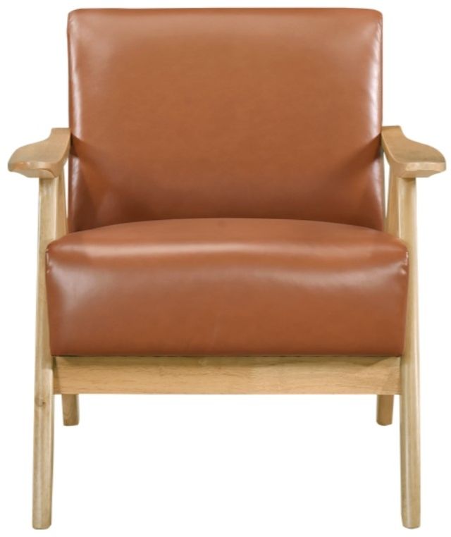 Homelegance® Damala Matt Brown/Natural Accent Chair-2