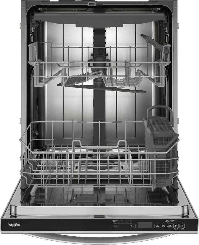 Whirlpool® 24" Fingerprint Resistant Stainless Steel Top Control Built In Dishwasher-2