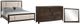 Bernards Fulton 3-Piece Dark Brown Queen Panel Bed Set-0
