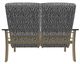 Telescope Casual St. Catherine Agra Classic/Beachwood Aluminum/Fabric Outdoor MGP Cushion Loveseat with Chestnut Rustic Arms-3
