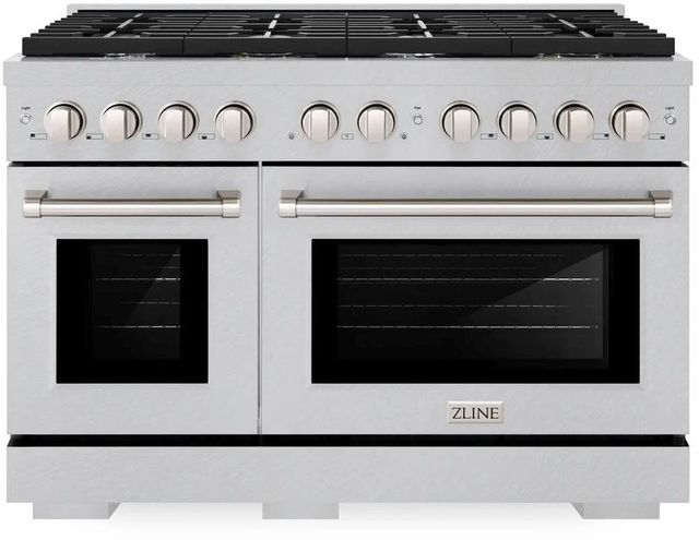 ZLINE Paramount 48" Satin Stainless Steel Pro Style Dual Fuel Range-0