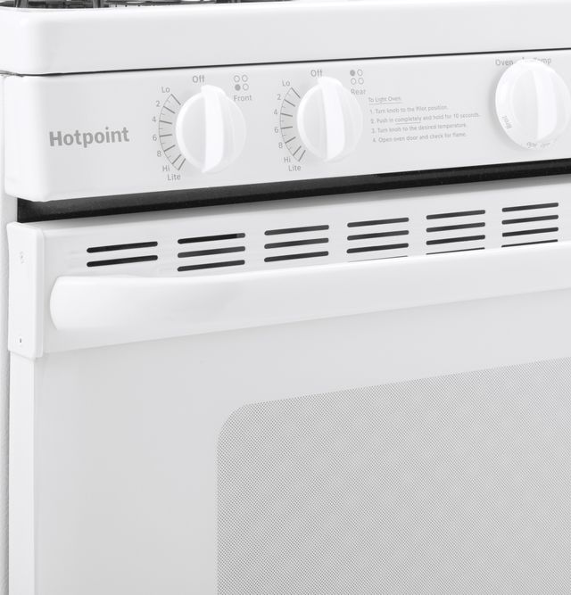 Hotpoint® 30" White Freestanding Gas Range-3