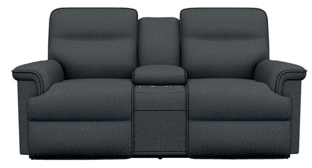 La-Z-Boy® Jay Marine Manual Reclining Loveseat with Console-1