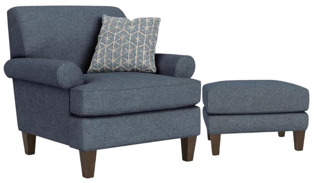 Flexsteel® Venture Blue Dusk Ottoman-3