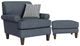 Flexsteel® Venture Blue Dusk Ottoman-3