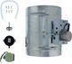 Zephyr 8" Galvanized Round Universal Make Up Air Damper Kit-0