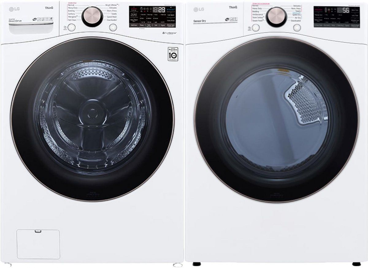 LG White Front Load Laundry Pair
