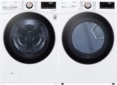 LG White Front Load Laundry Pair