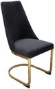 Diamond Sofa® Vogue 2-Piece Black/Polished Gold Dining Chair Set-2