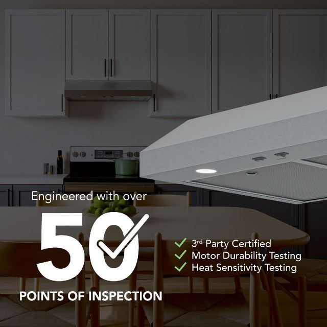 Broan® Glacier 1 Series 36" Stainless Steel Under Cabinet Range Hood-3