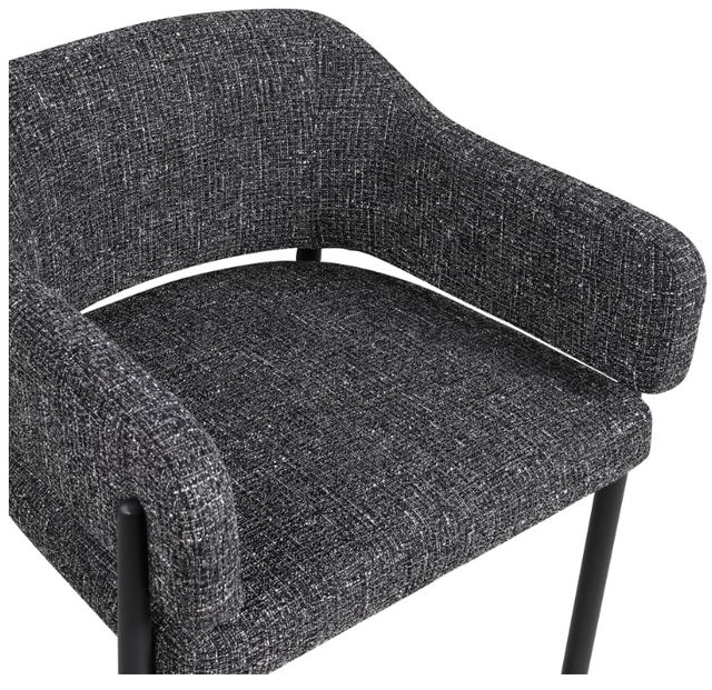 Meridian Furniture Dame Black Upholstered Counter Stool-4