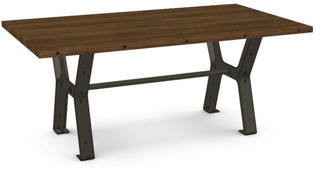 Amisco Customizable Parade 42" Solid Birch Bar with 1.63" Thick Tabletop-0