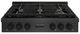 ZLINE Paramount 36" Black Satin Stainless Steel Gas Rangetop with 6 Brass Burners and Porcelain Cooktop -0