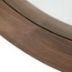 A & B Home Black Walnut Round Wall Mirror-3