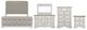 Liberty Furniture Abbey Park 5-Piece Antique White/Weathered Brown King Upholstered Sleigh Bed Set-0