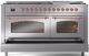 Ilve® Nostalgie II Series 60" Stainless Steel Pro Style Dual Fuel Range-4