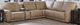 Liberty Furniture Blake 6-Piece Sophia Oatmeal Leather Power Reclining Sectional Sofa Set-0