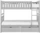 Homelegance® Orion Gray Youth Twin/Twin Storage Bunk Bed-0