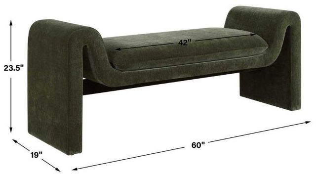 Uttermost® Manson Moss Bench-4