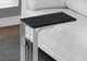 Monarch Specialties Inc. Black Top Accent Table with Grey Metal Base-2