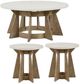 Liberty Furniture Berkley Square 3-Piece Khaki/Linen Round Accent Table Set-0