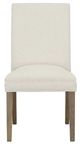 Fairfield® Customizable Entree Dining Straight Short Back Armless Stack Chair with Mica Legs-1