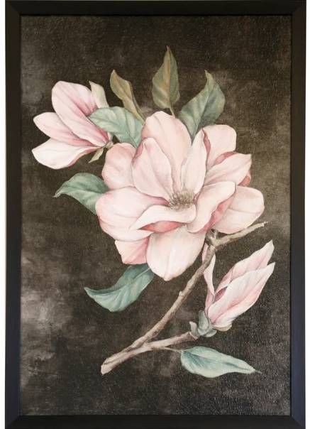 Stylecraft Dark Brown/Gray/Green/Light Green/Light Red/Pink Wall Art-0