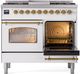 Ilve® Nostalgie II Series 40" White Pro Style Dual Fuel Range-3