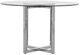 Modus Furniture Amalfi Glass Top Round Counter Table with Chrome Base -0