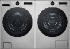 LG Graphite Steel Front Load Laundry Pair