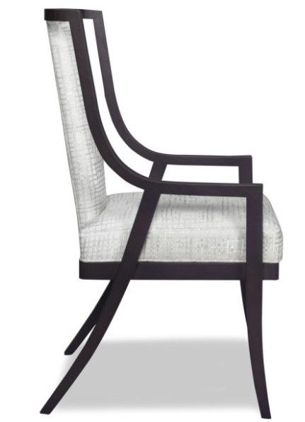 Parker Southern Caleb Ebony/Down To The Wire Oyster Dining Chair-1
