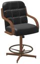 Chromcraft Customizable Ryland Metal Swivel Tilt Counter Height Dining Stool-2