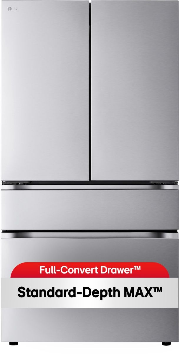 LG 36" 29.6 Cu. Ft. PrintProof™ Stainless Steel French Door Refrigerator with Full-Convert Drawer™-2