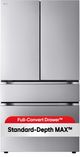 LG 36" 29.6 Cu. Ft. PrintProof™ Stainless Steel French Door Refrigerator with Full-Convert Drawer™-3
