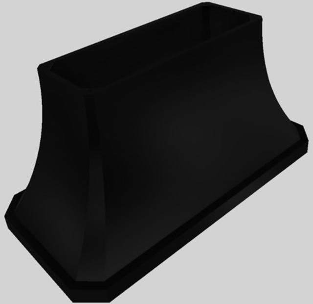 Vent-A-Hood® Designer Series 60" Black Island Range Hood-3
