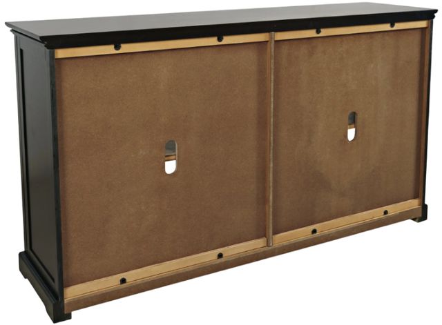Jofran Inc. Archdale Black 4-Door Gothic Arch Accent Cabinet-4