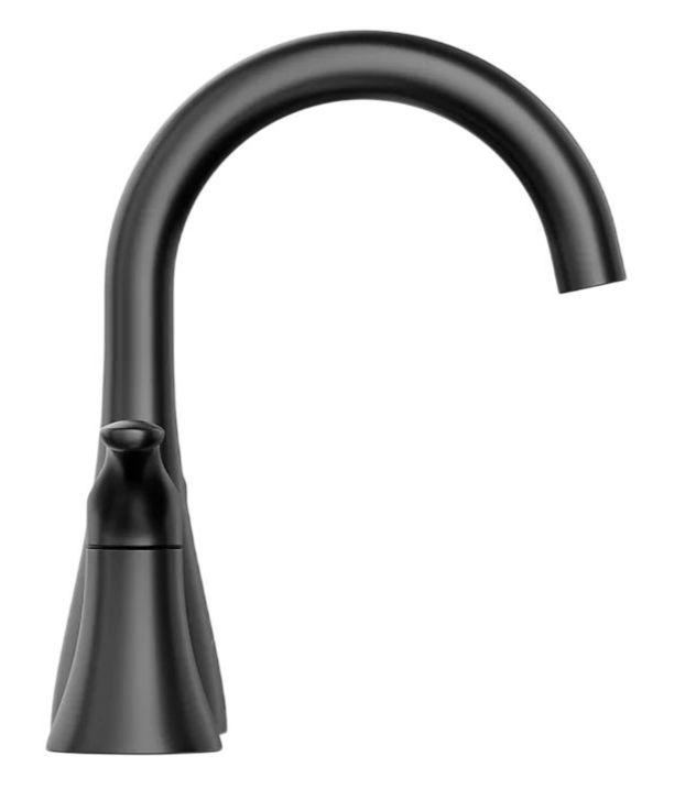 KOHLER® Simplice® Matte Black Widespread Bathroom Sink Faucet-2