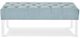 New Classic® Home Furnishings Vivian Light Blue Velvet Bench-1
