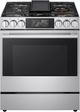 LG SIGNATURE Iconic Collection 30" PrintProof™ Stainless Steel Smart Slide-In Gas Range with AI Gourmet Camera-0